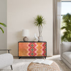 INDIAN FOLK Sideboard mit 2 Türen in Schwarz