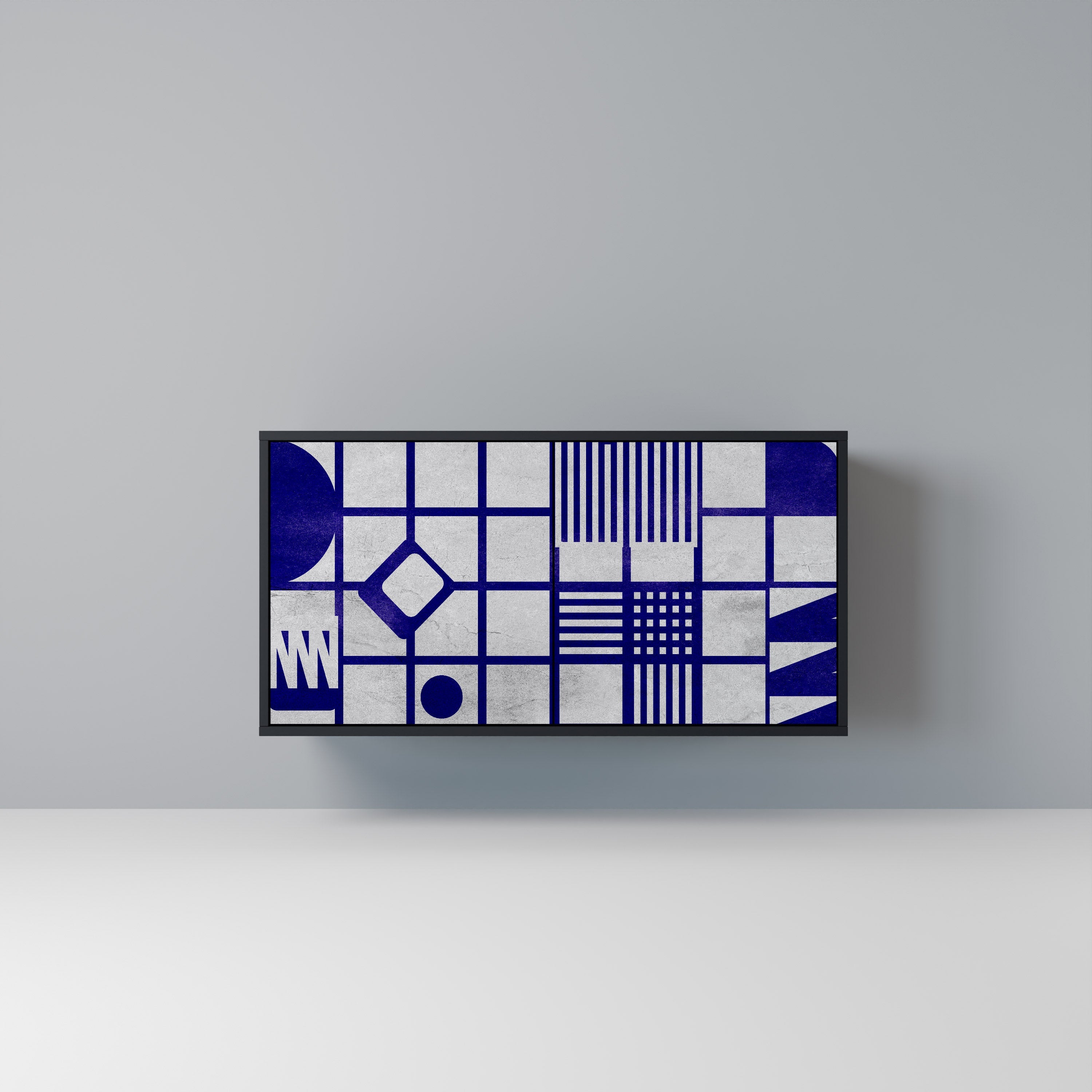 THE RIGHT PLACES Sideboard mit 2 Türen in Schwarz