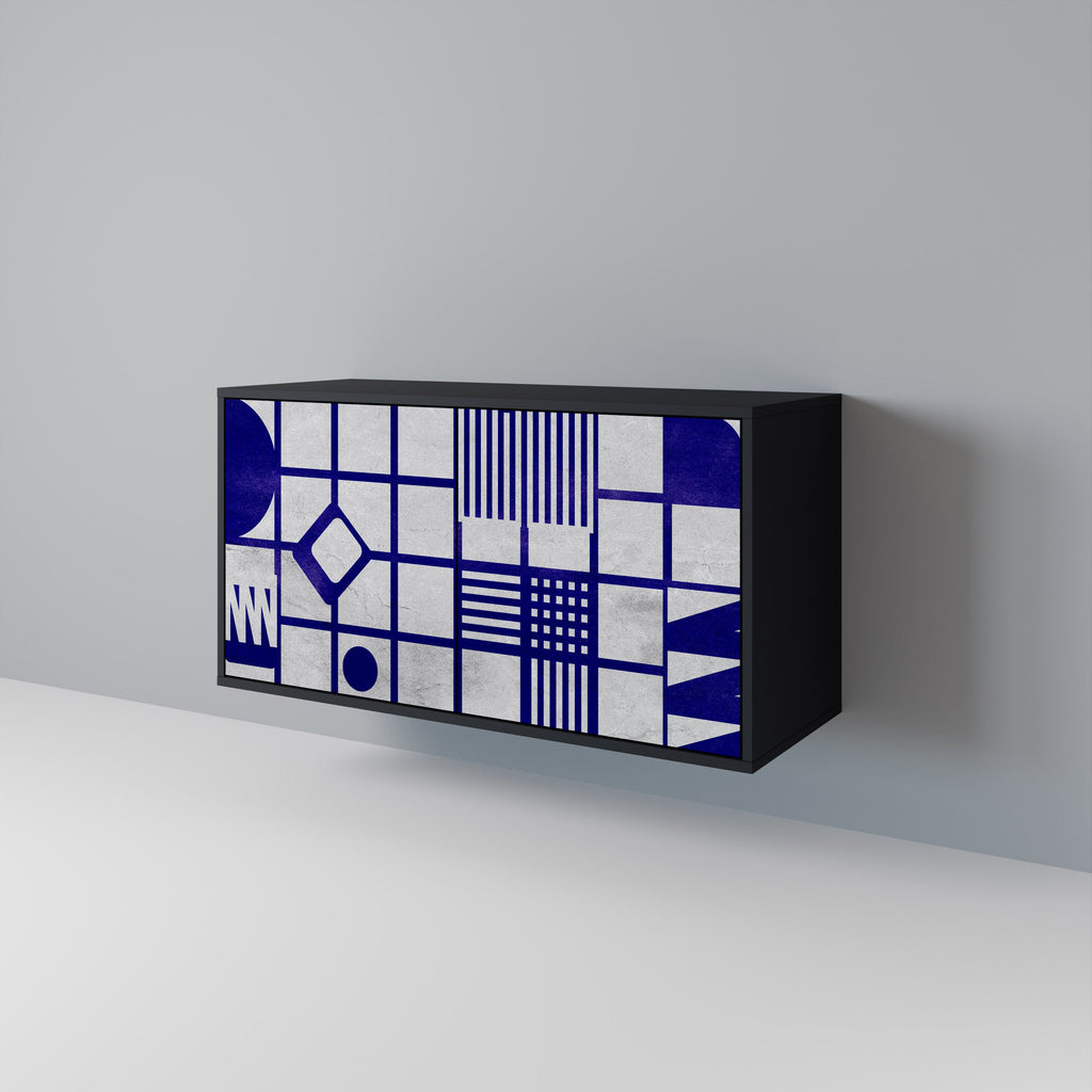 THE RIGHT PLACES Sideboard mit 2 Türen in Schwarz