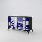 THE RIGHT PLACES Sideboard mit 2 Türen in Schwarz