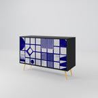 THE RIGHT PLACES Sideboard mit 2 Türen in Schwarz