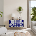 THE RIGHT PLACES Sideboard mit 2 Türen in Schwarz