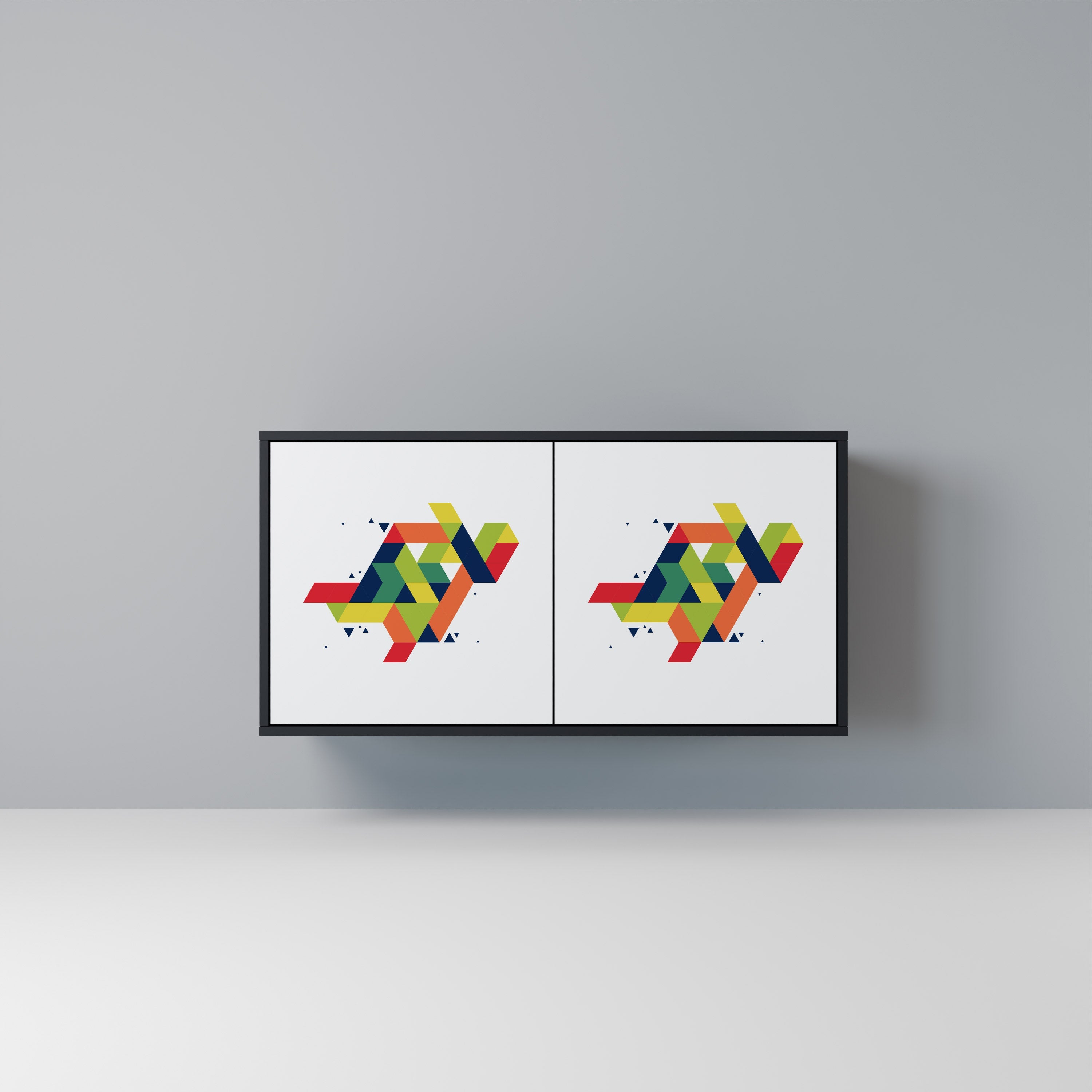 FUTURE SIGN Sideboard mit 2 Türen in Schwarz