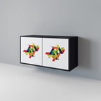 FUTURE SIGN Sideboard mit 2 Türen in Schwarz