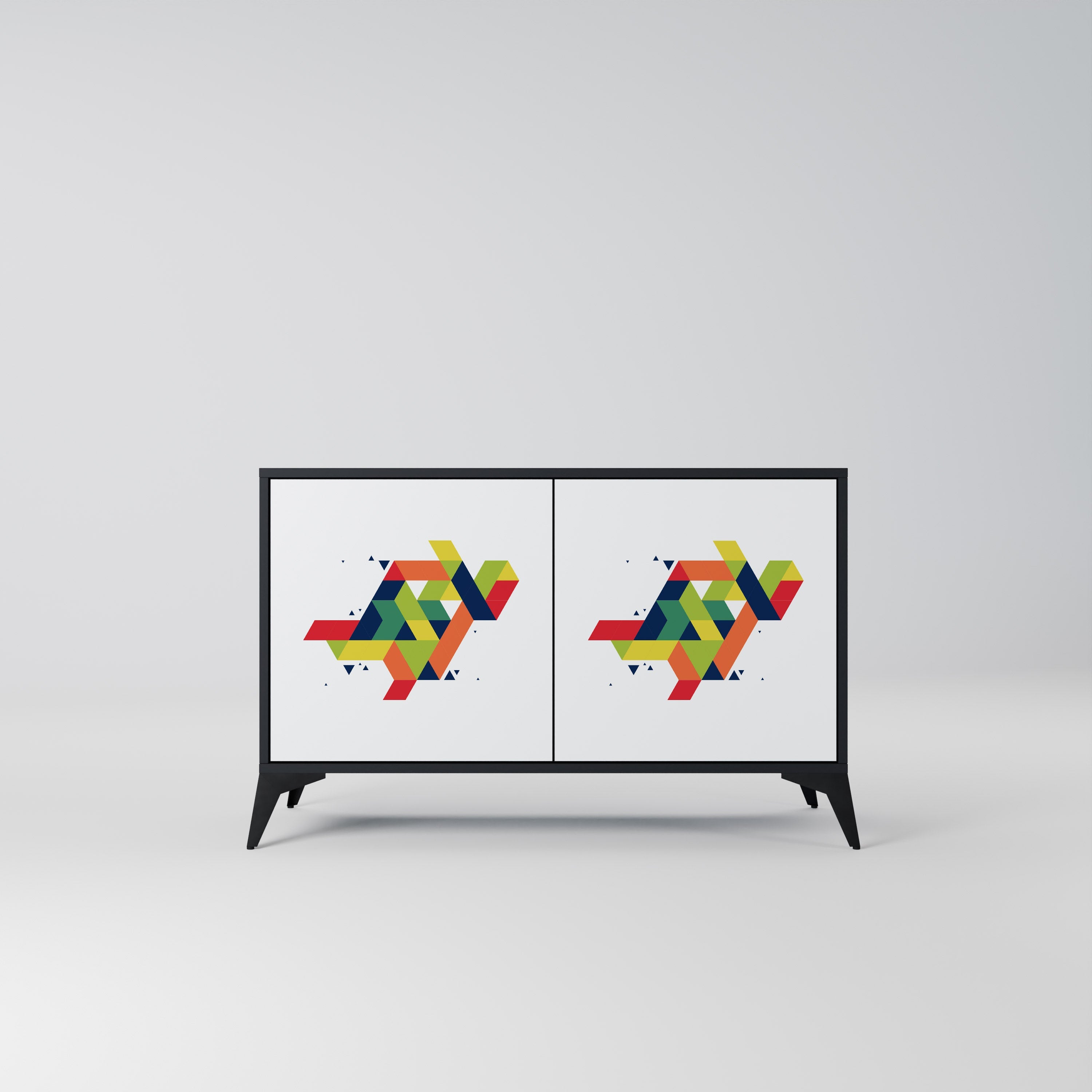 FUTURE SIGN Sideboard mit 2 Türen in Schwarz