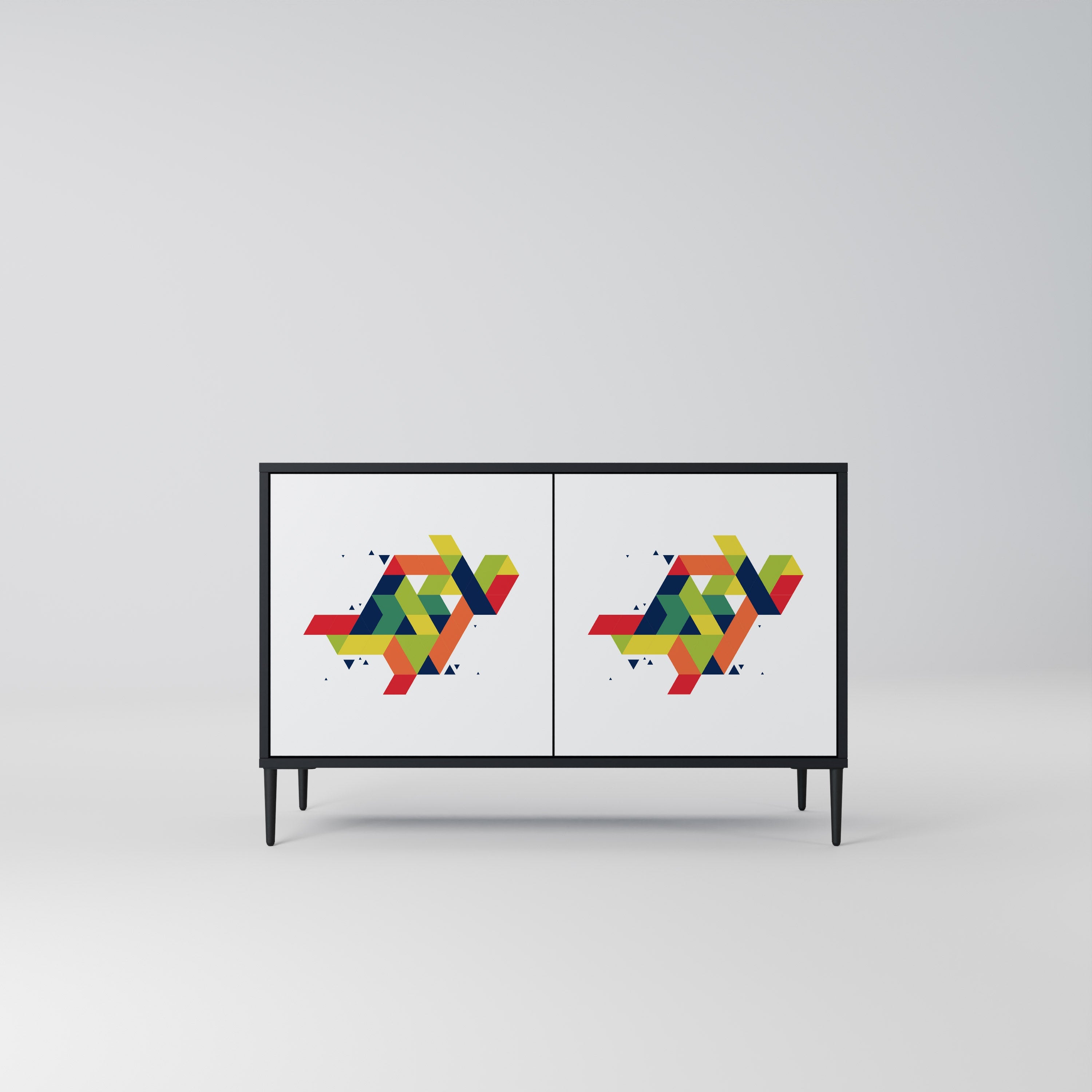 FUTURE SIGN Sideboard mit 2 Türen in Schwarz