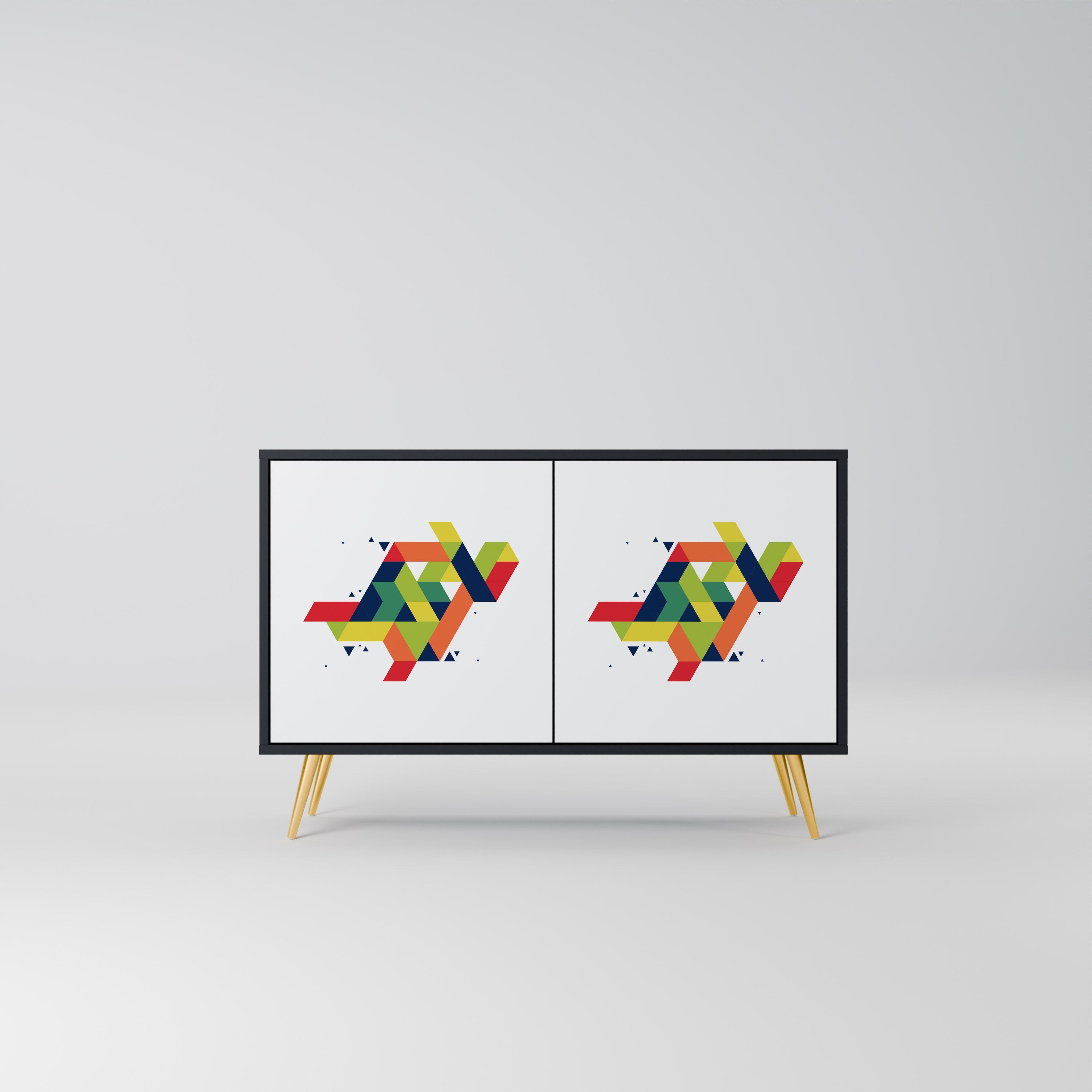 FUTURE SIGN Sideboard mit 2 Türen in Schwarz