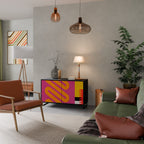 VIVID ART Sideboard mit 2 Türen in Schwarz