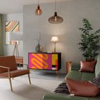 VIVID ART Sideboard mit 2 Türen in Schwarz