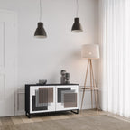 SHADOW SYNCHRONY Sideboard mit 2 Türen in Schwarz