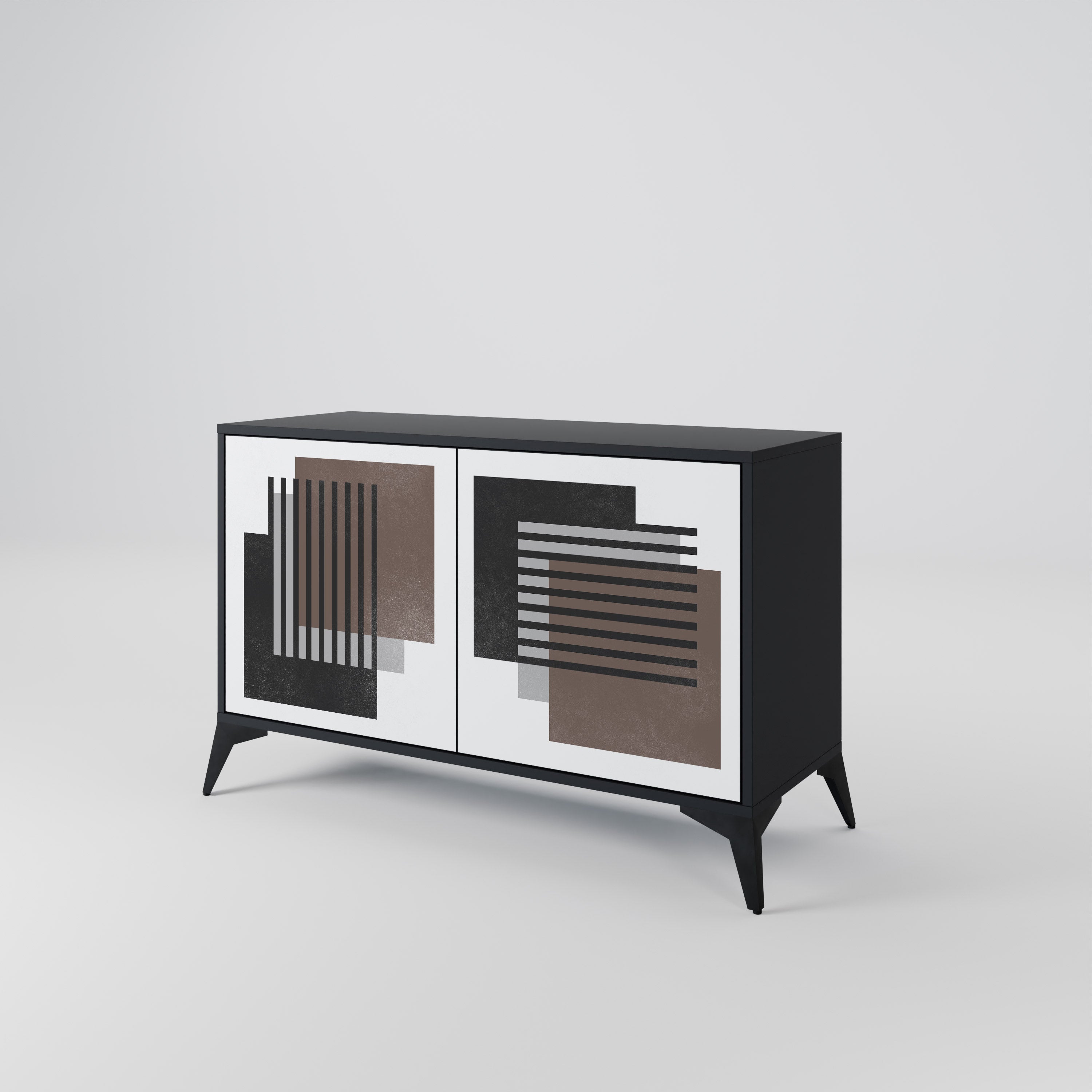 SHADOW SYNCHRONY Sideboard mit 2 Türen in Schwarz