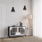 SHADOW SYNCHRONY Sideboard mit 2 Türen in Schwarz