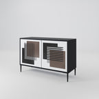 SHADOW SYNCHRONY Sideboard mit 2 Türen in Schwarz