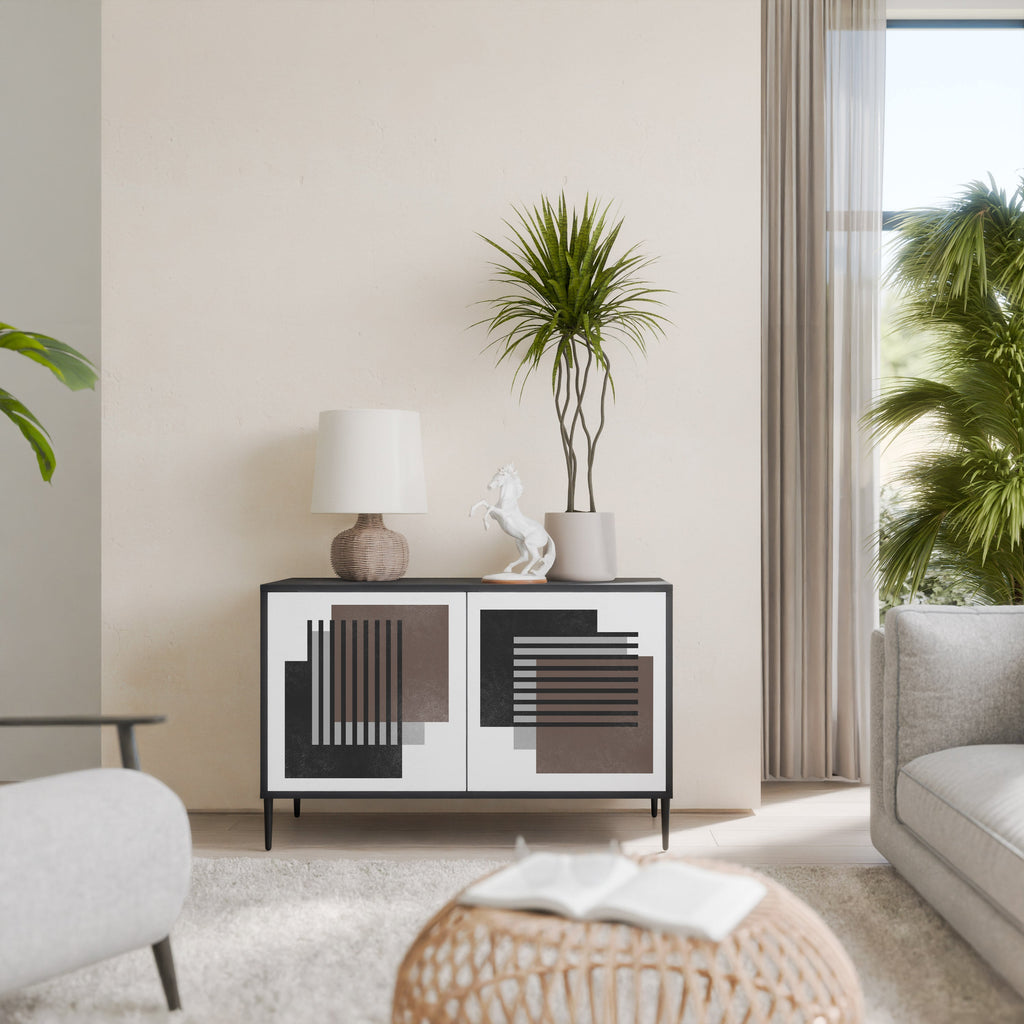 SHADOW SYNCHRONY Sideboard mit 2 Türen in Schwarz
