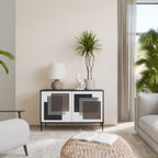 SHADOW SYNCHRONY Sideboard mit 2 Türen in Schwarz