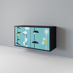 PATHS TO HAPPINESS Sideboard mit 2 Türen in Schwarz