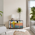 INTERSTELLAR VIBES Sideboard mit 2 Türen in Schwarz