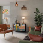 INTERSTELLAR VIBES Sideboard mit 2 Türen in Schwarz