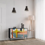 INTERSTELLAR VIBES Sideboard mit 2 Türen in Schwarz