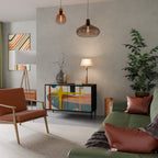 INTERSTELLAR VIBES Sideboard mit 2 Türen in Schwarz