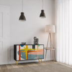 INTERSTELLAR VIBES Sideboard mit 2 Türen in Schwarz