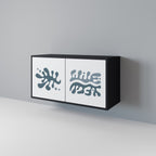 WONDERLAND VEGETATION Sideboard mit 2 Türen in Schwarz