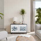 WONDERLAND VEGETATION Sideboard mit 2 Türen in Schwarz