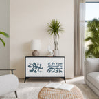 WONDERLAND VEGETATION Sideboard mit 2 Türen in Schwarz