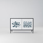 WONDERLAND VEGETATION Sideboard mit 2 Türen in Schwarz