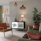 WONDERLAND VEGETATION Sideboard mit 2 Türen in Schwarz