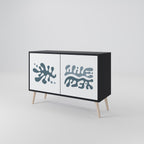 WONDERLAND VEGETATION Sideboard mit 2 Türen in Schwarz