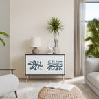 WONDERLAND VEGETATION Sideboard mit 2 Türen in Schwarz