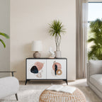 COLORFUL SHAPES Sideboard mit 2 Türen in Schwarz