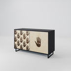 SEE MORE Sideboard mit 2 Türen in Schwarz