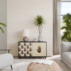 SEE MORE Sideboard mit 2 Türen in Schwarz