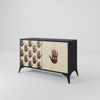 SEE MORE Sideboard mit 2 Türen in Schwarz
