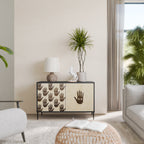 SEE MORE Sideboard mit 2 Türen in Schwarz