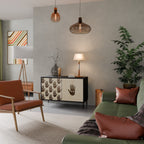 SEE MORE Sideboard mit 2 Türen in Schwarz