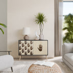 SEE MORE Sideboard mit 2 Türen in Schwarz