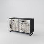 ASHEN ARIA Sideboard mit 2 Türen in Schwarz