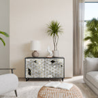 ASHEN ARIA Sideboard mit 2 Türen in Schwarz