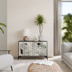 ASHEN ARIA Sideboard mit 2 Türen in Schwarz