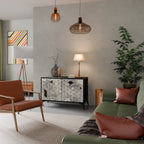 ASHEN ARIA Sideboard mit 2 Türen in Schwarz