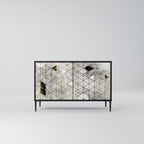 ASHEN ARIA Sideboard mit 2 Türen in Schwarz