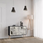 ASHEN ARIA Sideboard mit 2 Türen in Schwarz