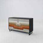 PECULIAR TRAIL Sideboard mit 2 Türen in Schwarz