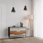 PECULIAR TRAIL Sideboard mit 2 Türen in Schwarz