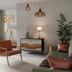 PECULIAR TRAIL Sideboard mit 2 Türen in Schwarz