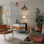 PECULIAR TRAIL Sideboard mit 2 Türen in Schwarz