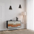 PECULIAR TRAIL Sideboard mit 2 Türen in Schwarz